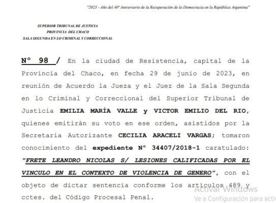A 10 años del Fallo Góngora: el TSJ del Chaco se aparta del discutido precedente