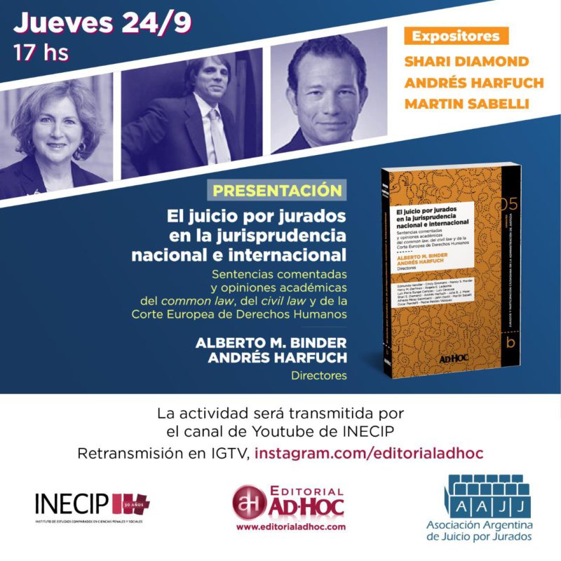 Presentación Del Nuevo Libro De La Colección De Juicio Por Jurados – INECIP