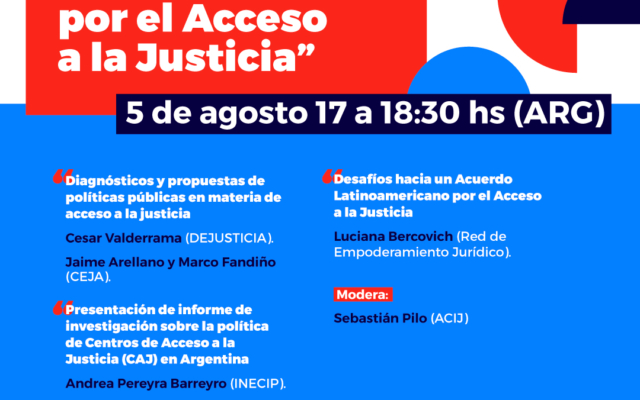 Presentación del informe “Centros de Acceso a la Justicia en Argentina”